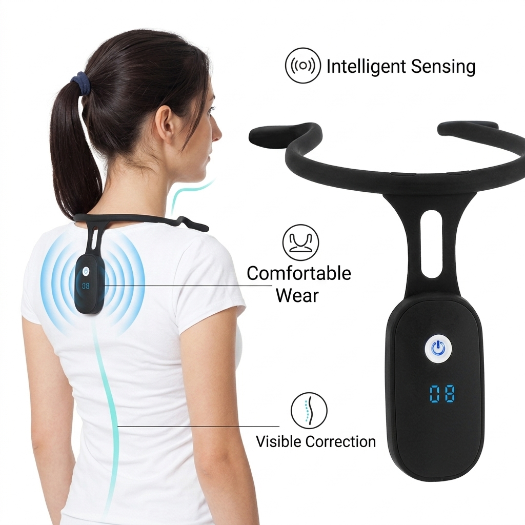 Posture Corrector Back - مصحح وضعية الجسم مع شاشة LCD،