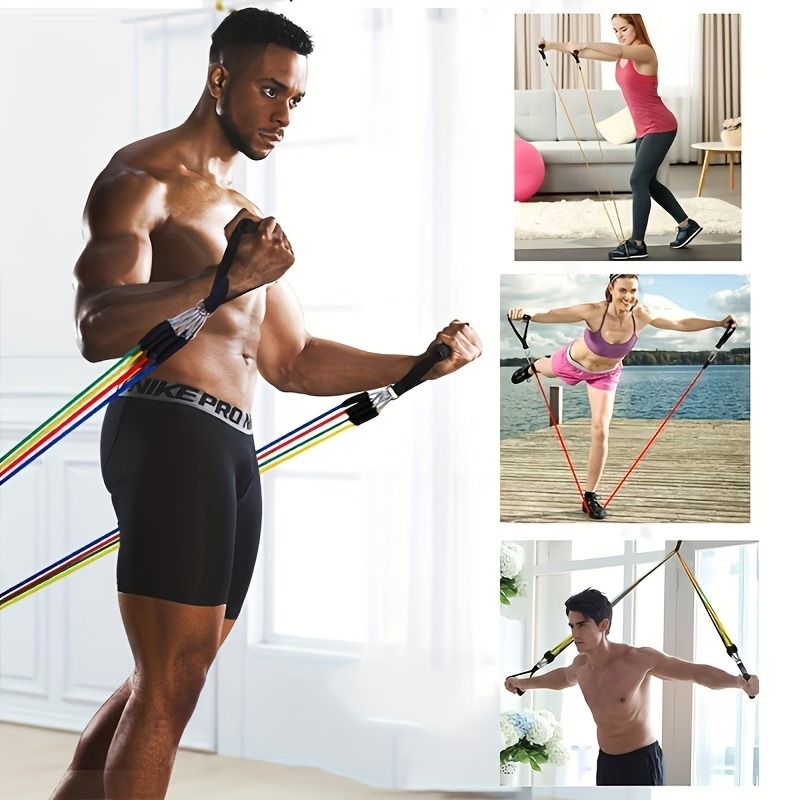 مجموعة أربطة مقاومة مع مثبت لل - مراجعة Yoga Fitness Resistance Band وسعره