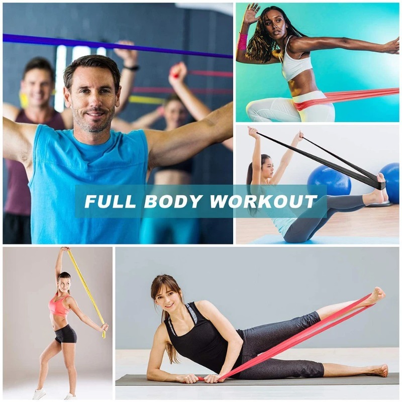 أشرطة مقاومة من اللاتكس الطبيع - مراجعة Yoga Fitness Resistance Band وسعره