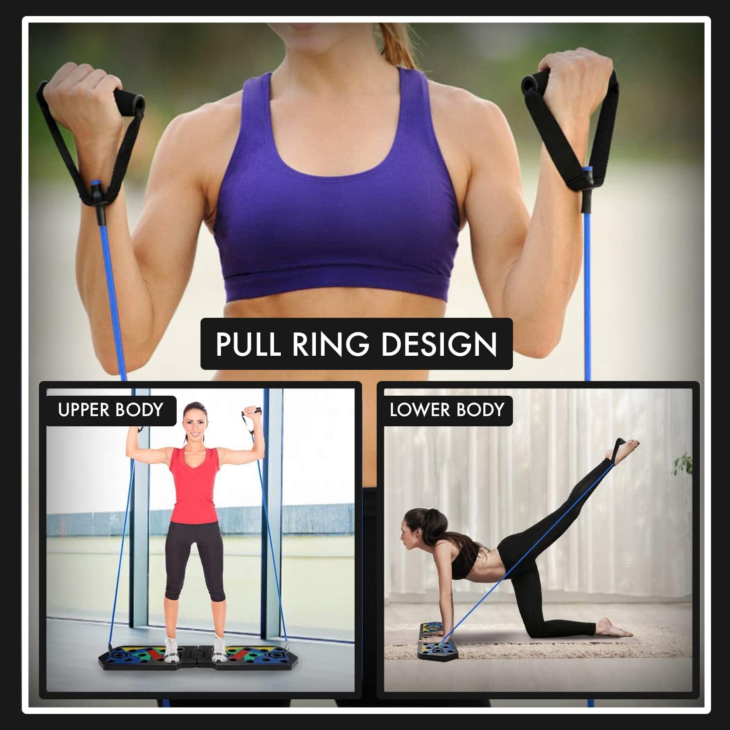 دعامة لوح رفع ملونة قابلة للطي - مراجعة Push Up Board وسعره
