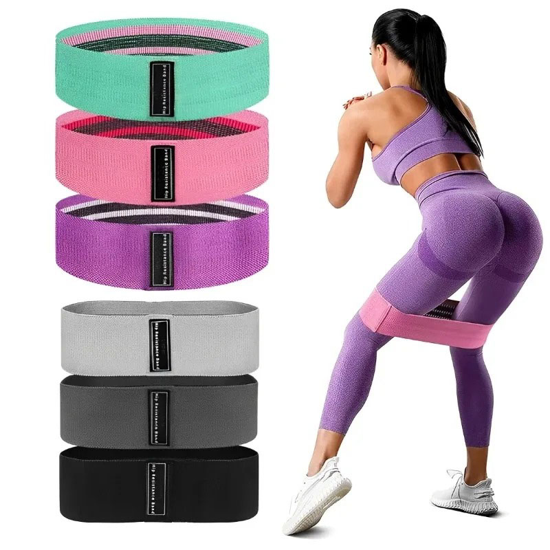 3 قطع من أربطة مقاومة قماشية ل - مراجعة Yoga Fitness Resistance Band وسعره