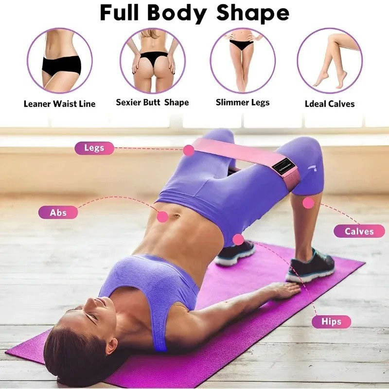 3 قطع من أربطة مقاومة قماشية ل - مراجعة Yoga Fitness Resistance Band وسعره