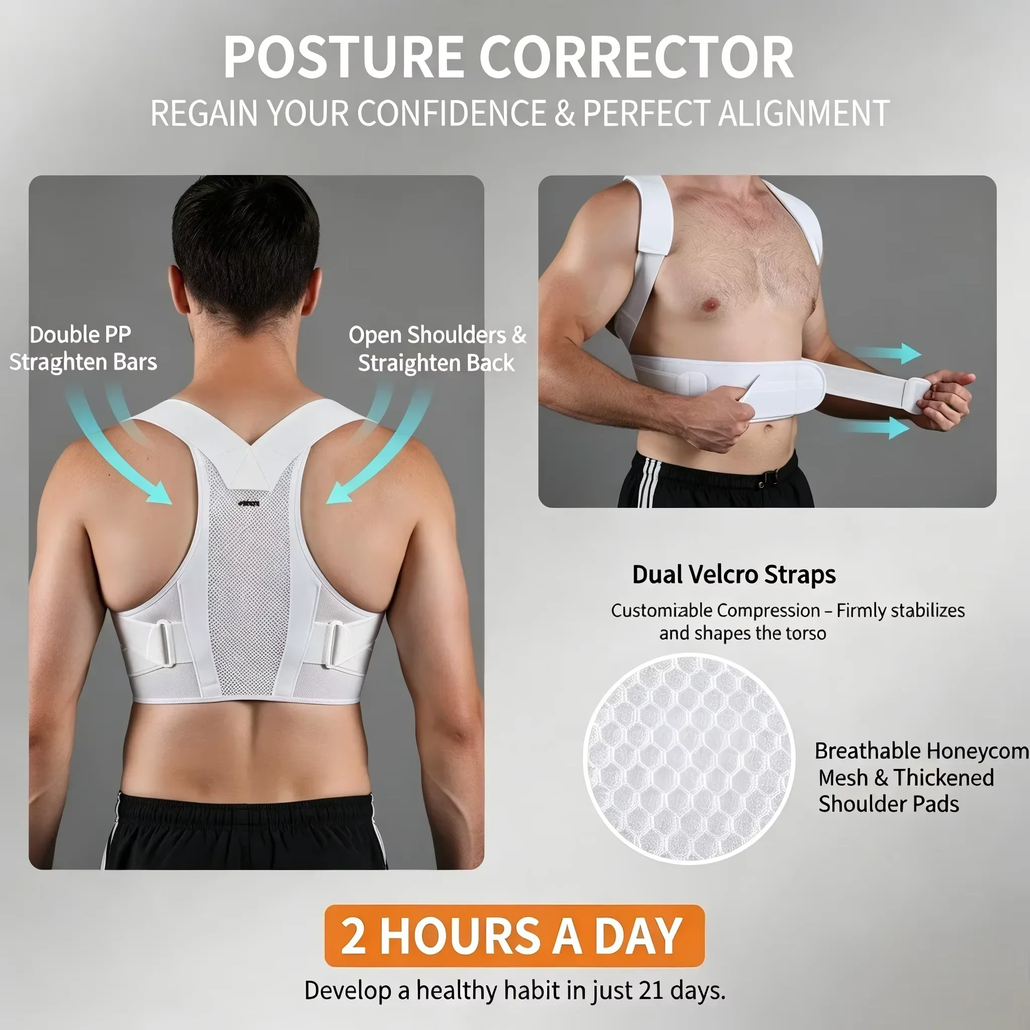 حزام تصحيح وضعية الظهر القابل  - مراجعة Posture Corrector Back وسعره