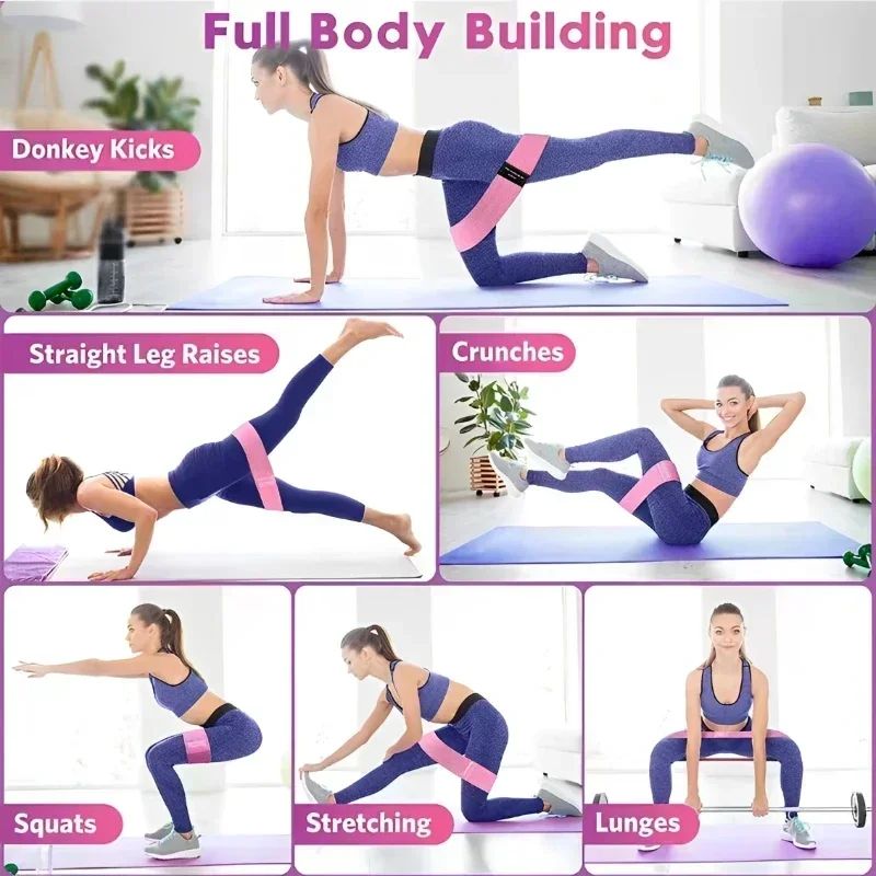أربطة مقاومة مرنة من القماش لت - مراجعة Yoga Fitness Resistance Band وسعره